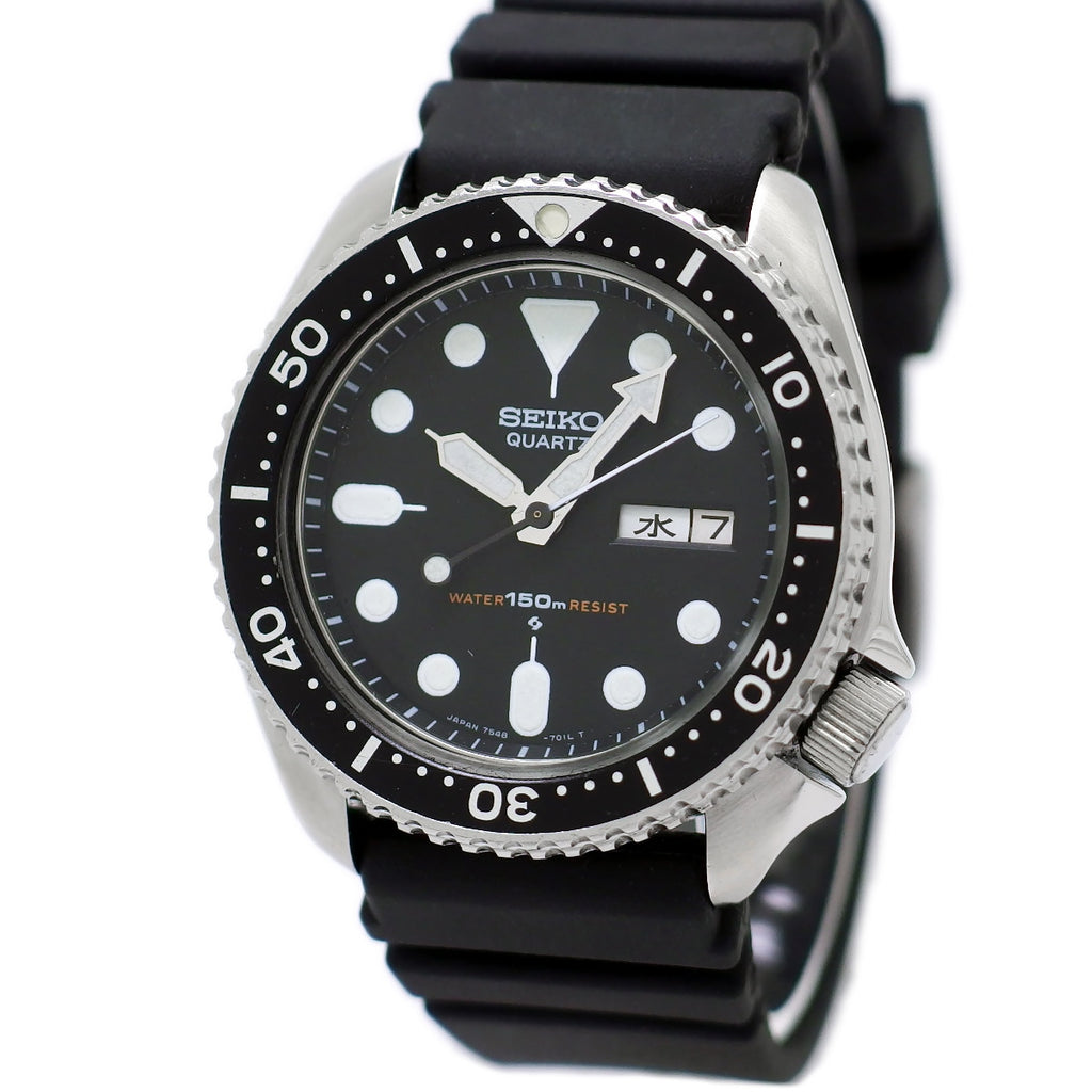 セイコー ダイバー 150m 7548-7000 黒文字盤 クオーツ 昭和55年/1980年製 Seiko