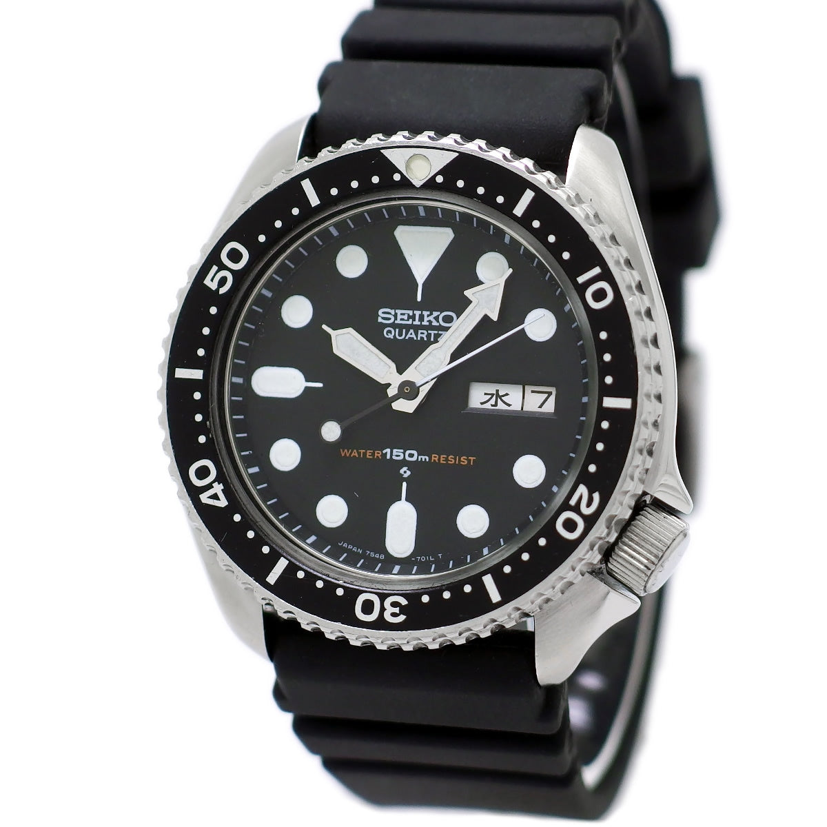 セイコー ダイバー 150m 7548-7000 黒文字盤 クオーツ 昭和55年/1980年製 Seiko