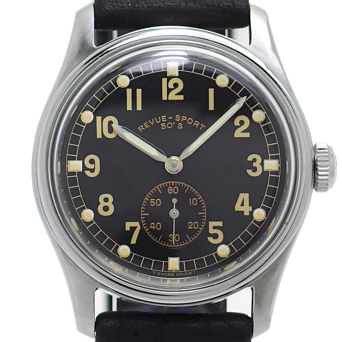 レビュートーメン レビュースポーツ50'S 2110001 33mm 1999本限定復刻版 Cal.MSR K1 手巻 OH済 1990年代 USED