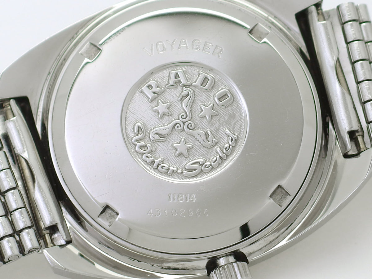 ラドー ボイジャー デイデイト Ref.11814 純正NSA7列ブレスレット Cal.AS1876 自動巻 OH済 1970年代 Rado