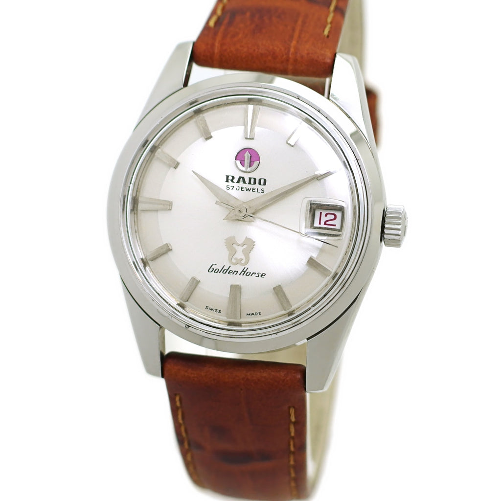 ラドー ゴールデンホース 57石 Ref.11675 純正風防 AS1789 自動巻 OH済 1957年頃 Rado