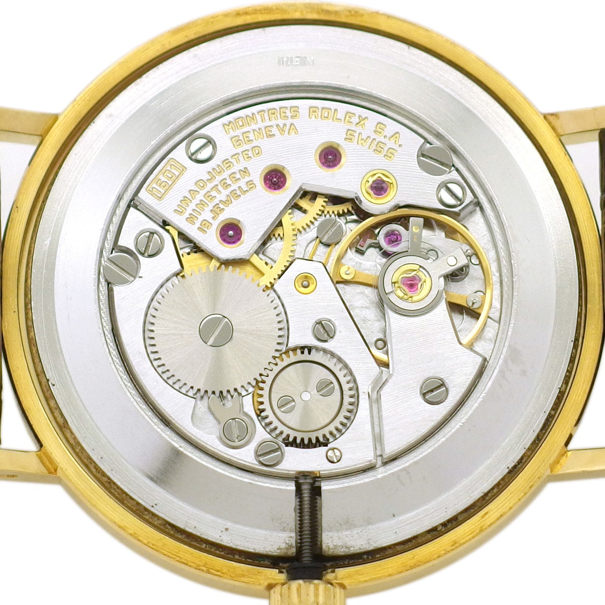 Rolex Cellini Men's Ref. 4112, 18K Solid Gold, Original Buckle, Cal. 1601, 19 Jewels, Manual Wind, Serviced, Made in 1981