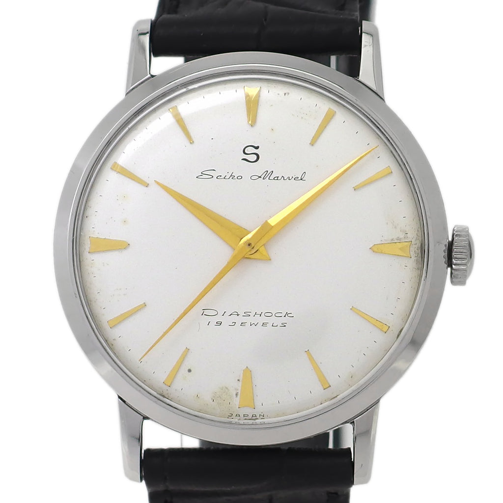 セイコー マーベル 14044 Sマーク 赤機械 19石 手巻 OH済 推定1957年頃 Seiko