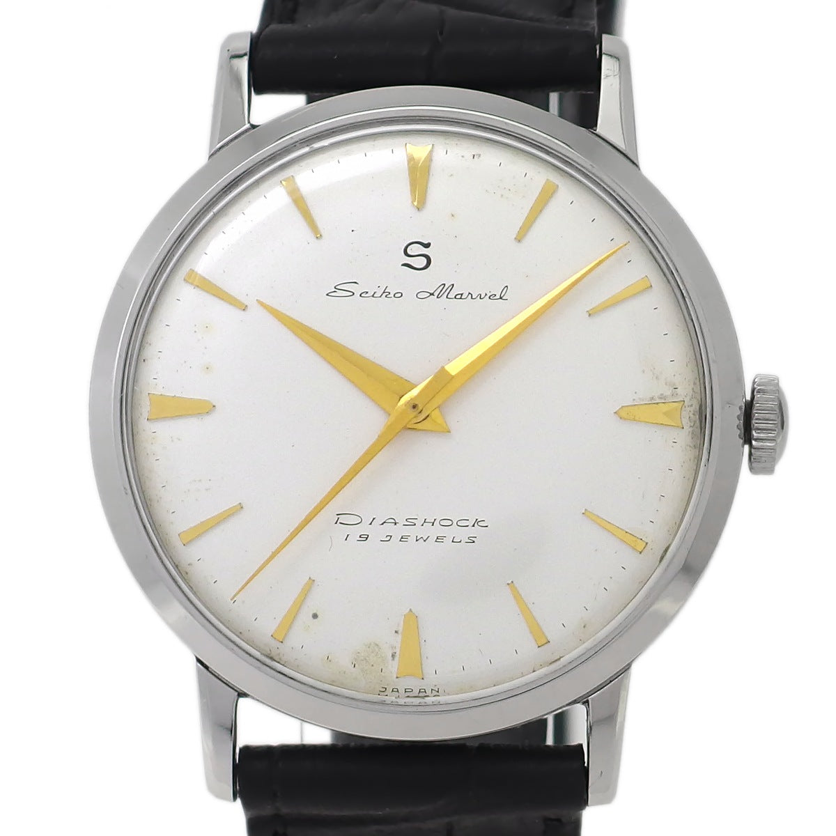 セイコー マーベル 14044 Sマーク 赤機械 19石 手巻 OH済 推定1957年頃 Seiko