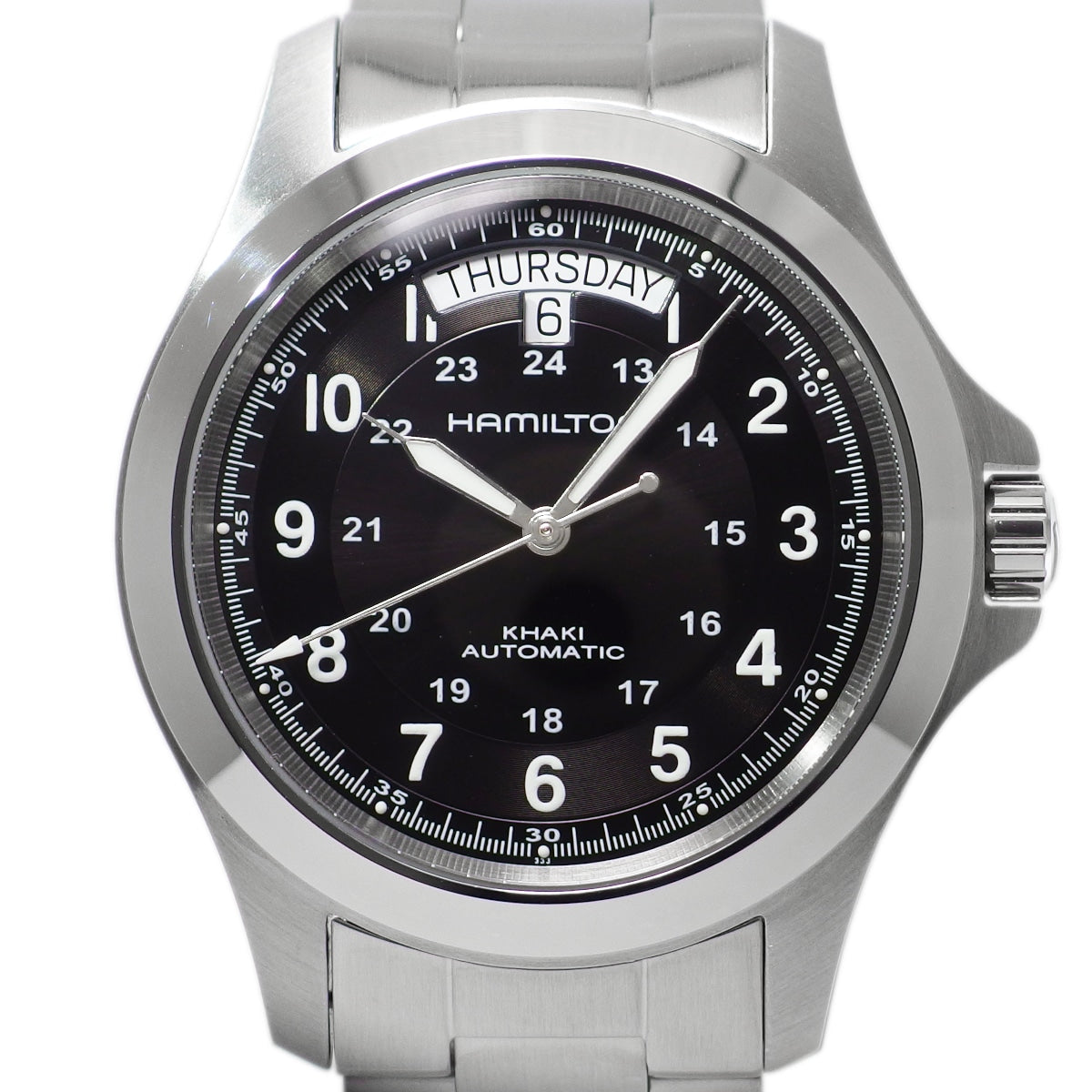 【美品】ハミルトン カーキ キング オートマチック デイデイト 40mm H64455133 自動巻 USED Hamilton