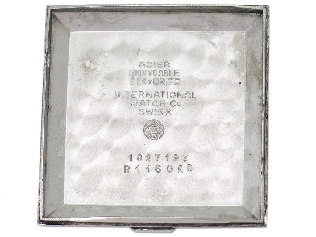 インターナショナル Ref.1160AD 角型ケース 溶接跡あり Cal.8541 自動巻 OH済 1969年製 International Watch Co