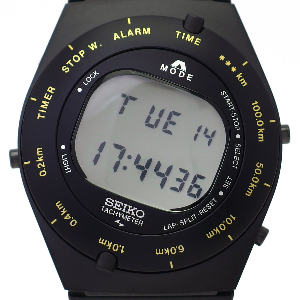 セイコー ジウジアーロデザイン 3000本限定復刻モデル SBJG003 ブラック A825-00B0 クオーツ 2018年発売 USED