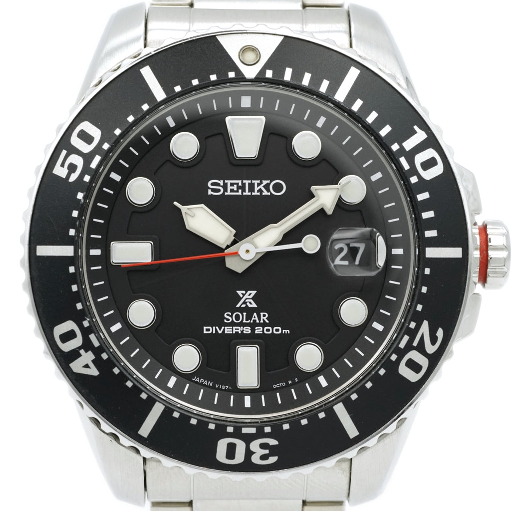 セイコー プロスペックス ソーラー ダイバー 200m V157-0BT0 2018年製 USED Seiko