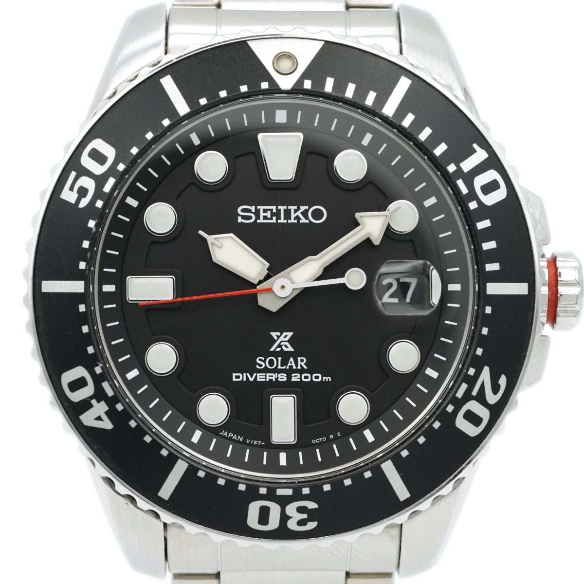 セイコー プロスペックス ソーラー ダイバー 200m V157-0BT0 2018年製 USED Seiko