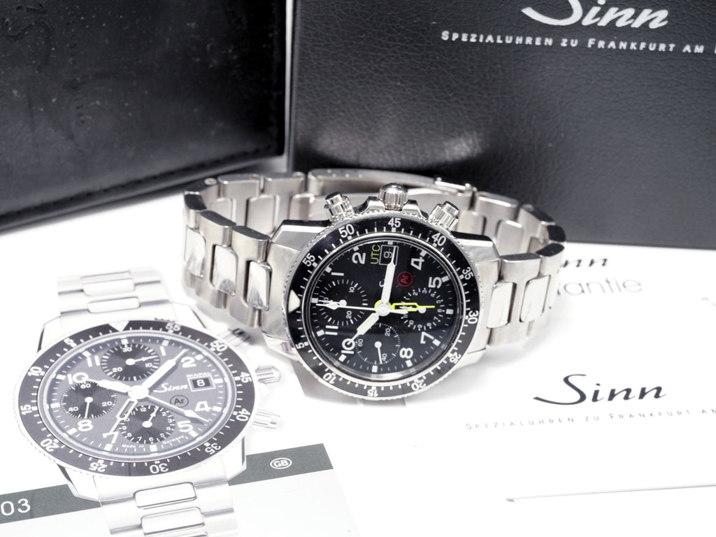ジン 103 ST SA AR UTC クロノグラフ ステンレス 7750GMT 自動巻 USED