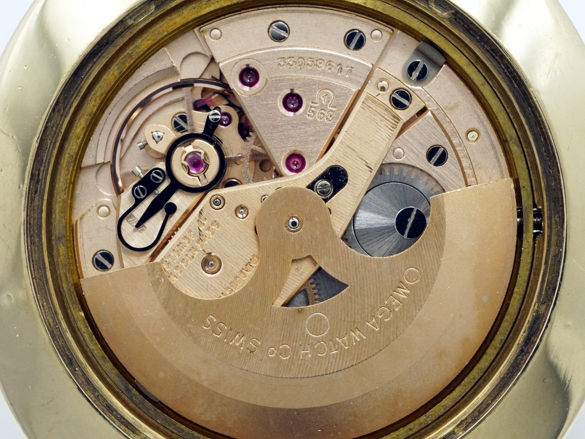 【希少】オメガ シーマスターデヴィル KM6326 14K金張り フルーテッドベゼル 直径41.5mm Cal.563 自動巻 1971年製