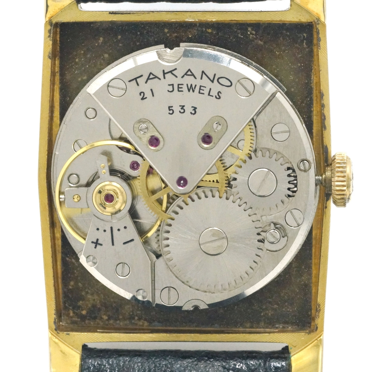 タカノ シャトー スーペリア Ref.30038 スクエアケース 金メッキ 21石 手巻 OH済 1961年発売