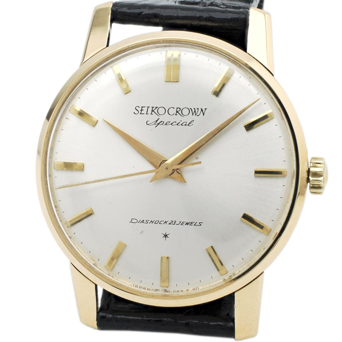 Seiko Crown Special 18K Solid Gold Ref. 70198 Cal. 341 23 Jewels Hand-wound Overhauled, Made in 1964