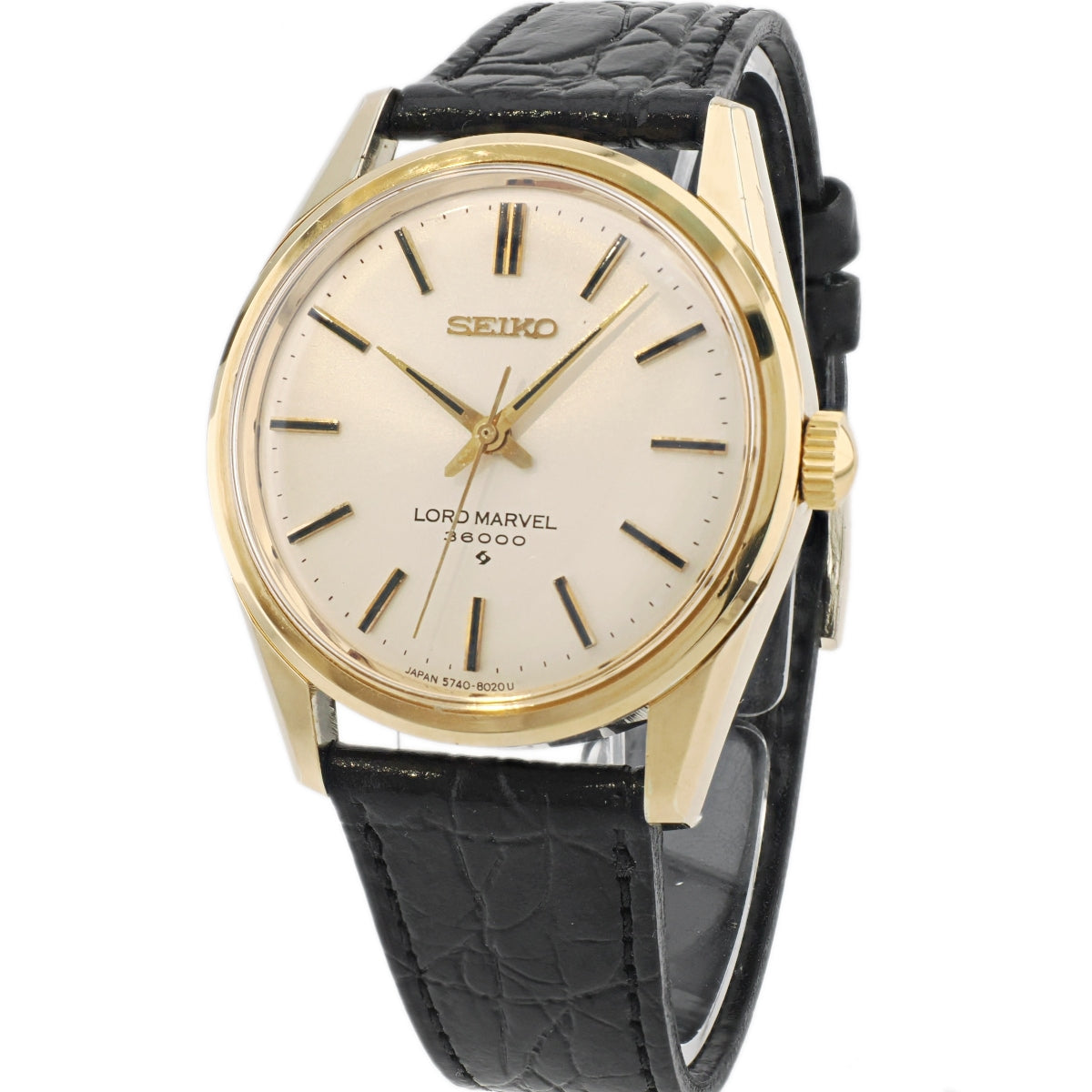 セイコー ロードマーベル 36000 5740-8000 金メッキ SEIKO尾錠 手巻 OH済 昭和51年/1976年製 Seiko