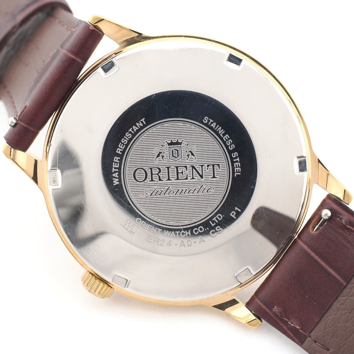 オリエント ER24-A0-A 金メッキケース Cal.48743 21石 自動巻 USED ORIENT