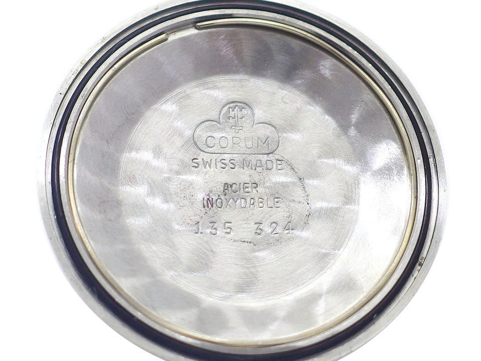 コルム ラウンド Ref.89102 絹目文字盤 21石 Cal.2824 自動巻き OH済 1970年代