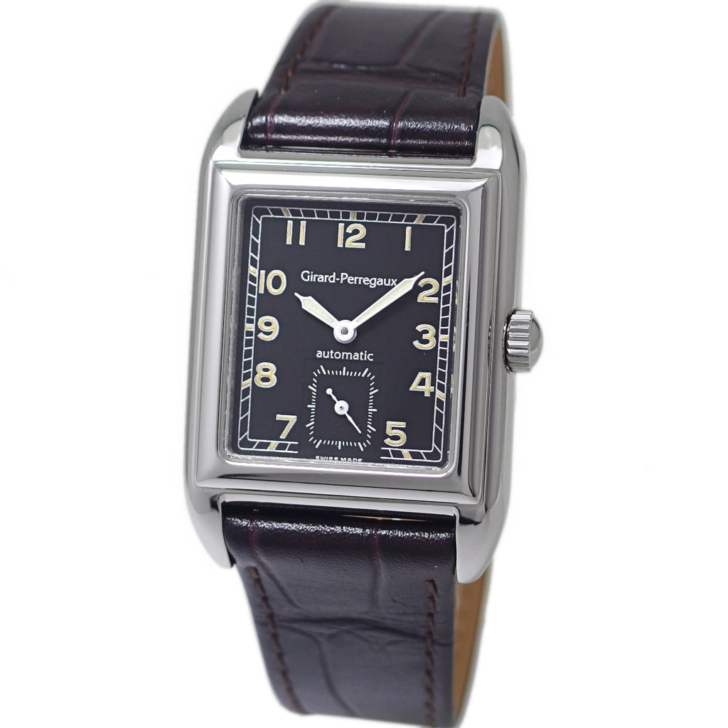 Girard-Perregaux Richeville Ref. 2520, Black Dial, Stainless Steel, Cal. 3000, Automatic, Overhauled, USED Girard-Perregaux