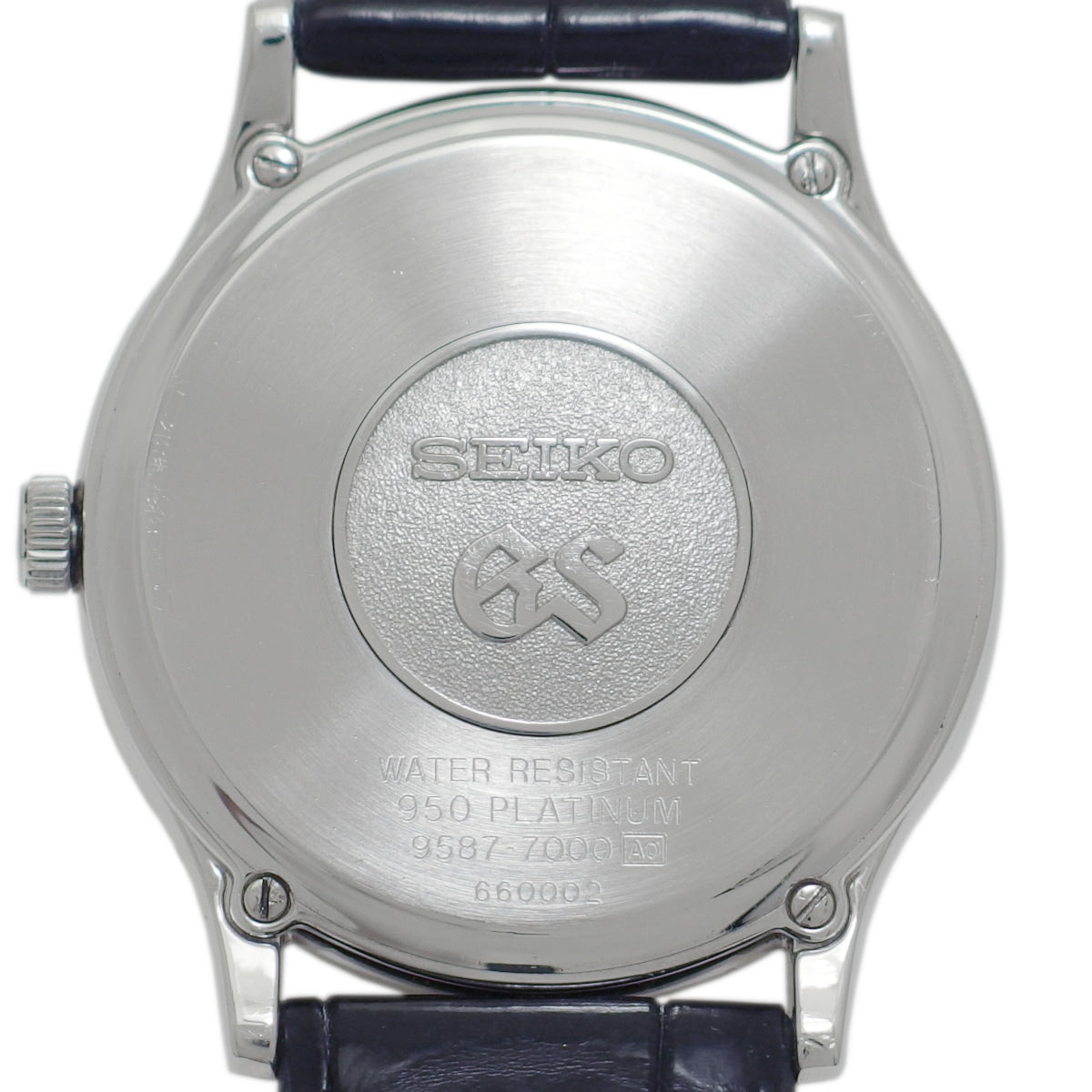 Grand Seiko SBGS005 9587-7000 Platinum Case Pt950 Genuine Platinum Buckle Quartz 1996 USED