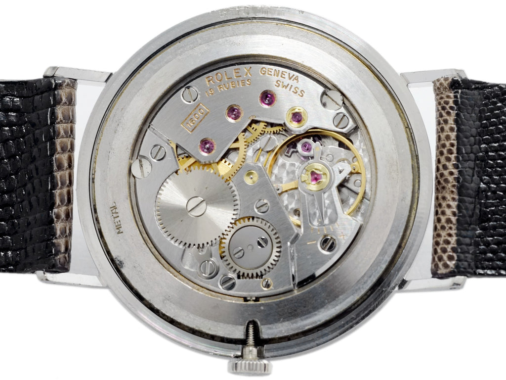 Rolex Cellini Men's Ref. 3833 18k White Gold, Original Crown, Cal. 1600 Manual-Winding, Serviced, Circa 1970