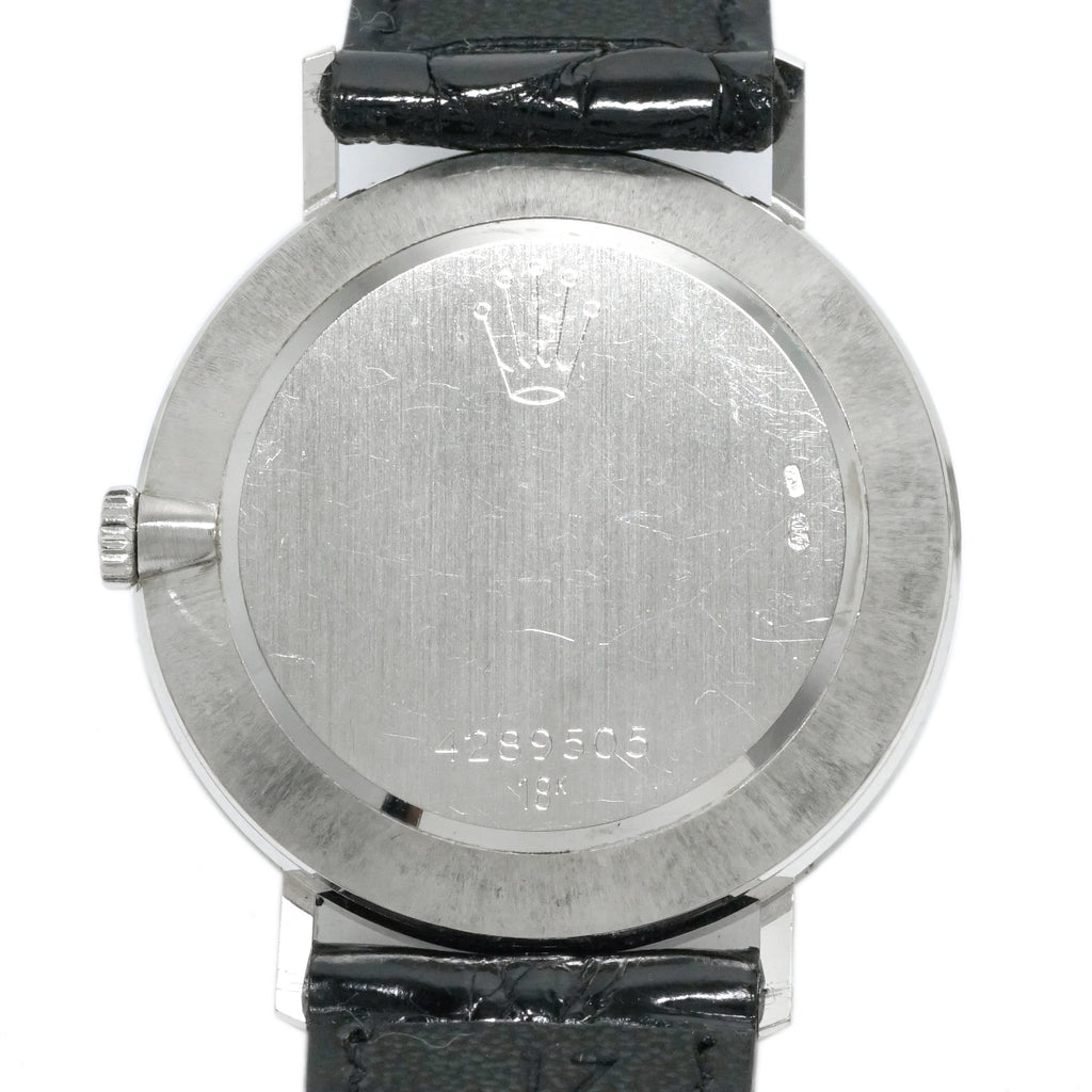 ロレックス チェリーニ メンズ Ref.4112 18金ホワイトゴールド 純正尾錠 Cal.1601 19石 手巻 OH済 1976年製 Rolex