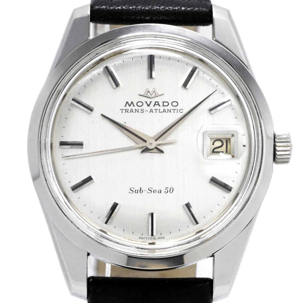 MOVADO Transatlantic Sub-Sea 50 298-704-J512 Hand-wound, Serviced, 1960s, MOVADO
