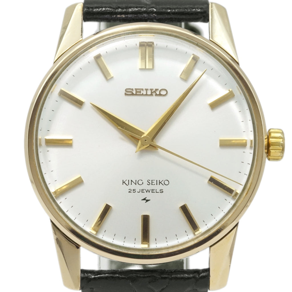 King Seiko Second Model Late Period 44-2000 Gold-Plated SEIKO Medallion Cal.44A Manual-Wind, Serviced, Manufactured in 1968 (Showa 43)
