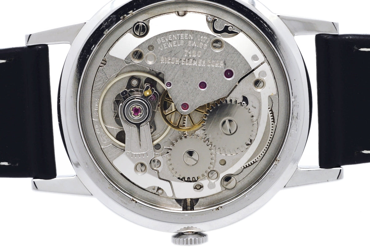 Ricoh Takano Chateau Reissue White Dial Stainless Steel Case 17 Jewels Hand-wound Overhauled Released in 1998 USED