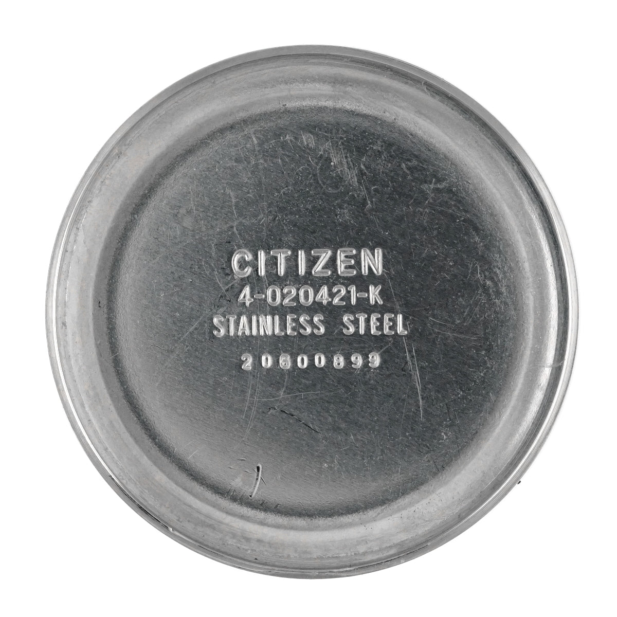 Citizen Pocket Watch 4-020421-K Arabic Numerals Black Hands Cal.0201 21 Jewels Manual Winding Overhauled Made in 1972