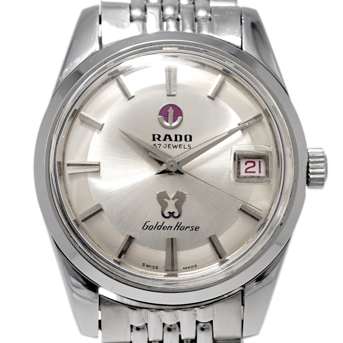 ラドー ゴールデンホース 57石 Ref.11675 純正ブレスレット Cal.1700/01 自動巻 1957年頃 Rado