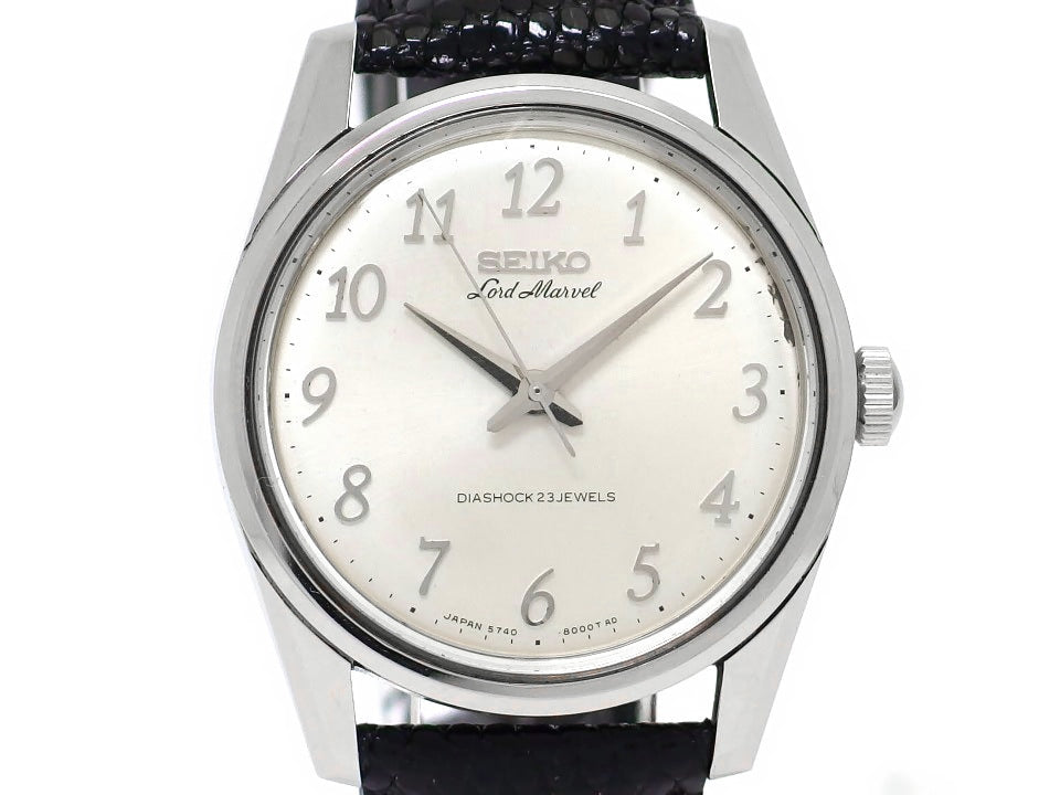 【Rare】Seiko Lord Marvel 5740-8000 Low Beat All Numerals Cal.5740B 23 Jewels Hand-wound Overhauled Manufactured in 1966