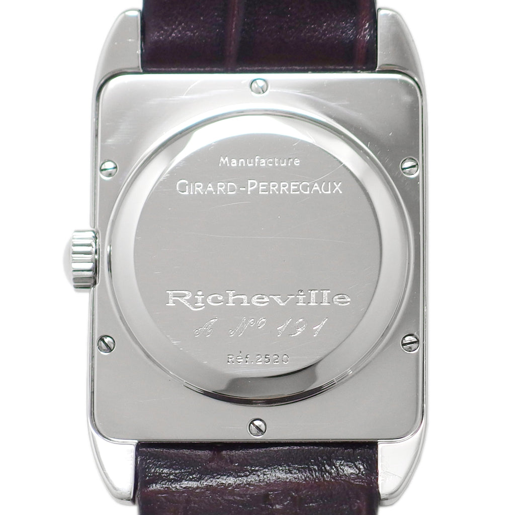 Girard-Perregaux Richeville Ref. 2520, Black Dial, Stainless Steel, Cal. 3000, Automatic, Overhauled, USED Girard-Perregaux