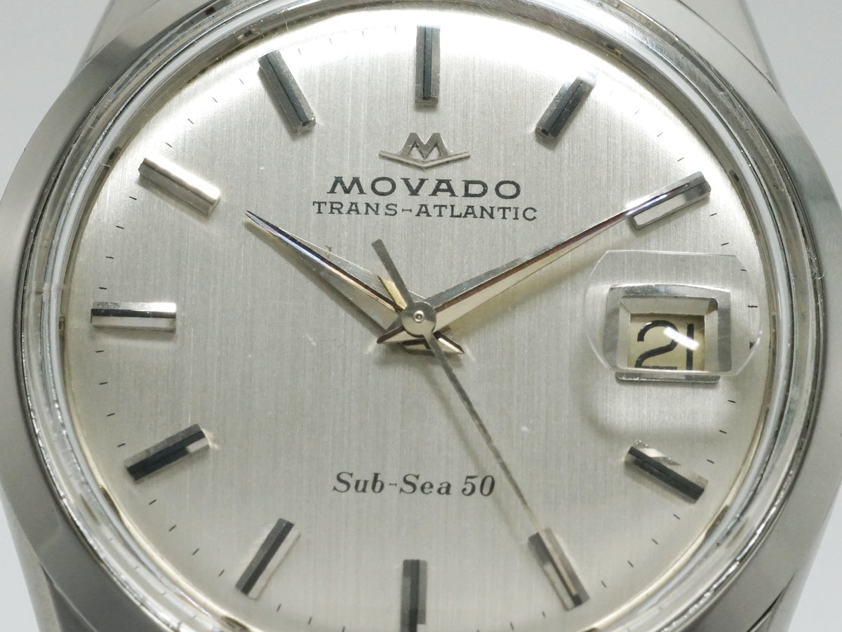 MOVADO Transatlantic Sub-Sea 50 298-704-J512 Hand-wound, Serviced, 1960s, MOVADO
