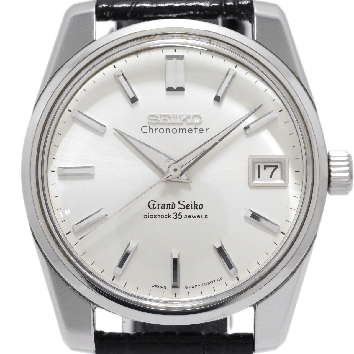 [Rare] Grand Seiko Second Model Early Type 5722-9990, Lion Medallion, W-Seiko Crown, Manual-Wind, Overhauled, Manufactured in 1965 (Showa 40)