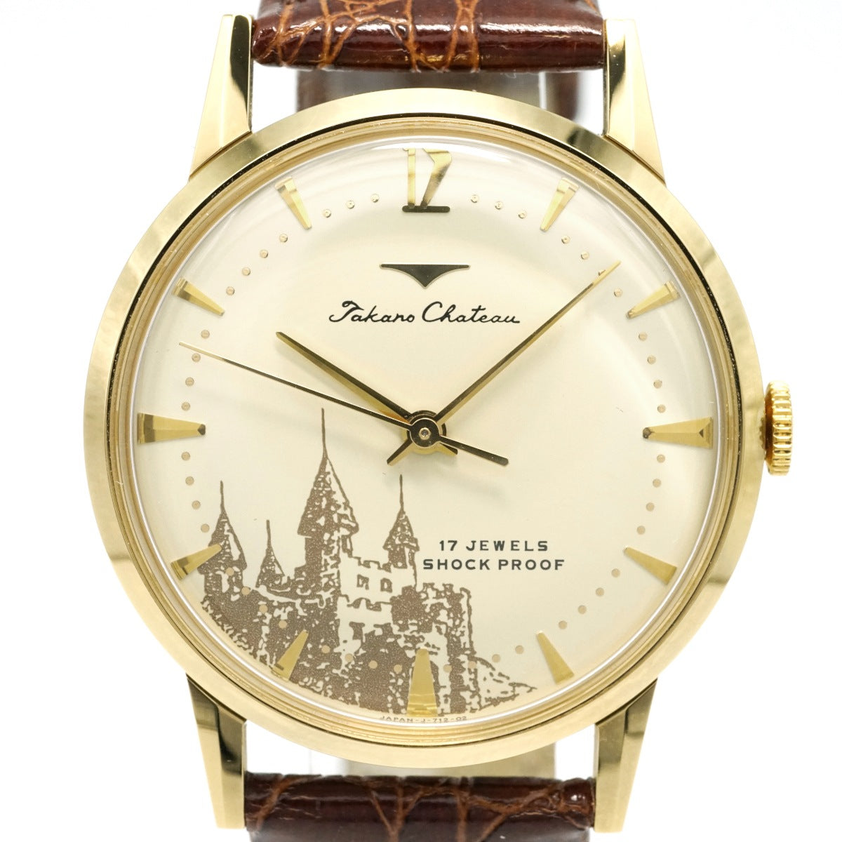 Ricoh Takano Chateau Reissue, Kanji Dial, with box and papers, 17 jewels, manual wind, serviced, released in 1998, USED