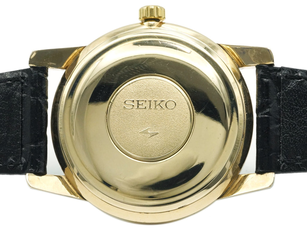 King Seiko Second Model Late Period 44-2000 Gold-Plated SEIKO Medallion Cal.44A Manual-Wind, Serviced, Manufactured in 1968 (Showa 43)
