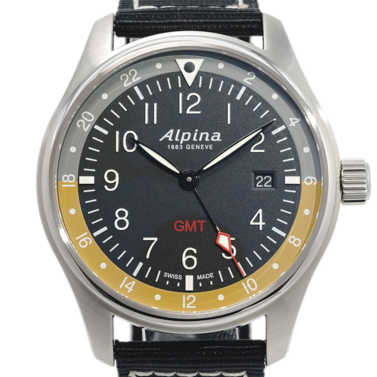アルピナ スタータイマー GMT AL-247BBG4S6 クオーツ USED Alpina