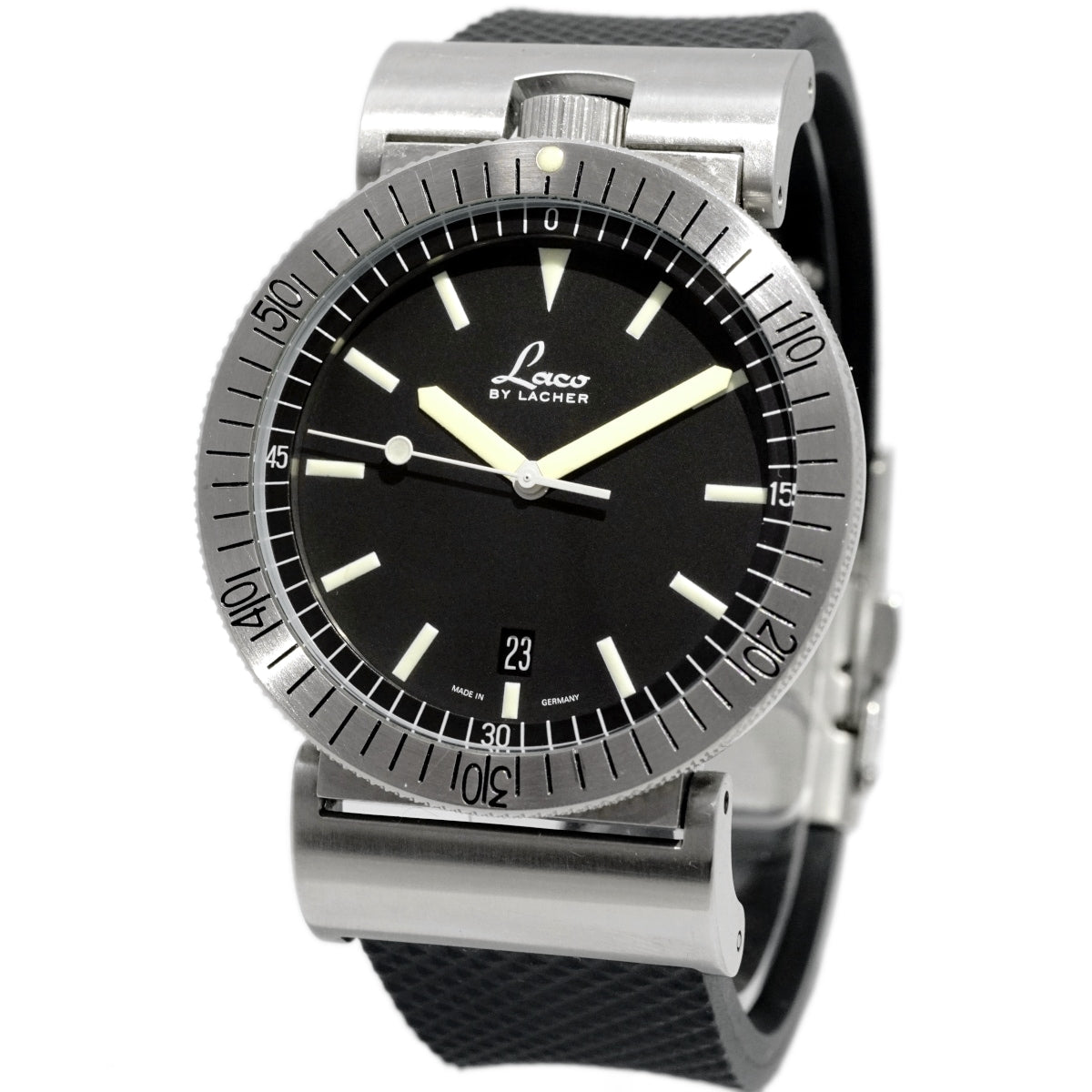 Laco by LACHER ラコ ネイビーシリーズ デイト 40mm ETA955.112 クオーツ USED