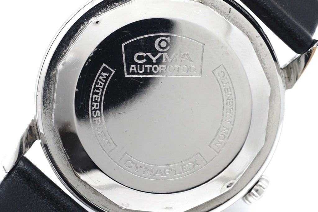 シーマ Navystar 255 スイス製 ブラック文字盤 Cal.R485 自動巻 OH済 1960年代 Cyma