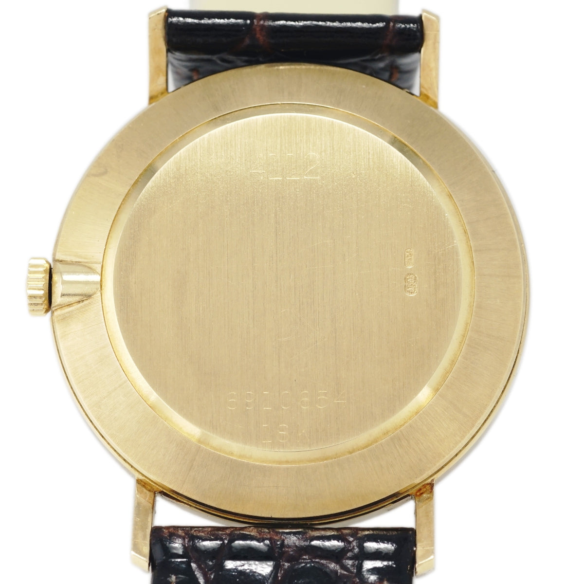 ROLEX Cellini Men's Ref. 4112 18K Solid Gold Original Buckle Cal. 1601 19 Jewels Hand-Wound Overhauled Made in 1981 Rolex