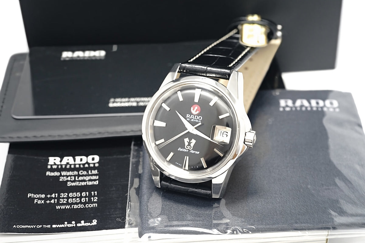 Rado Golden Horse Reissue R84.832.155 658.3832.4 Black Dial Automatic 2013 Purchase USED