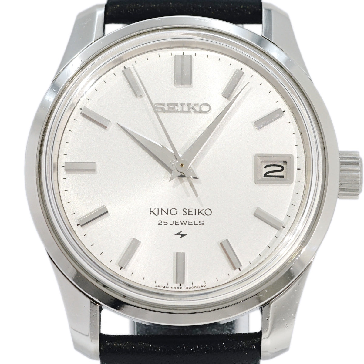 King Seiko 4402-8000 44KS Date, late model, Kameido medallion, hand-wound, overhauled, made in 1968