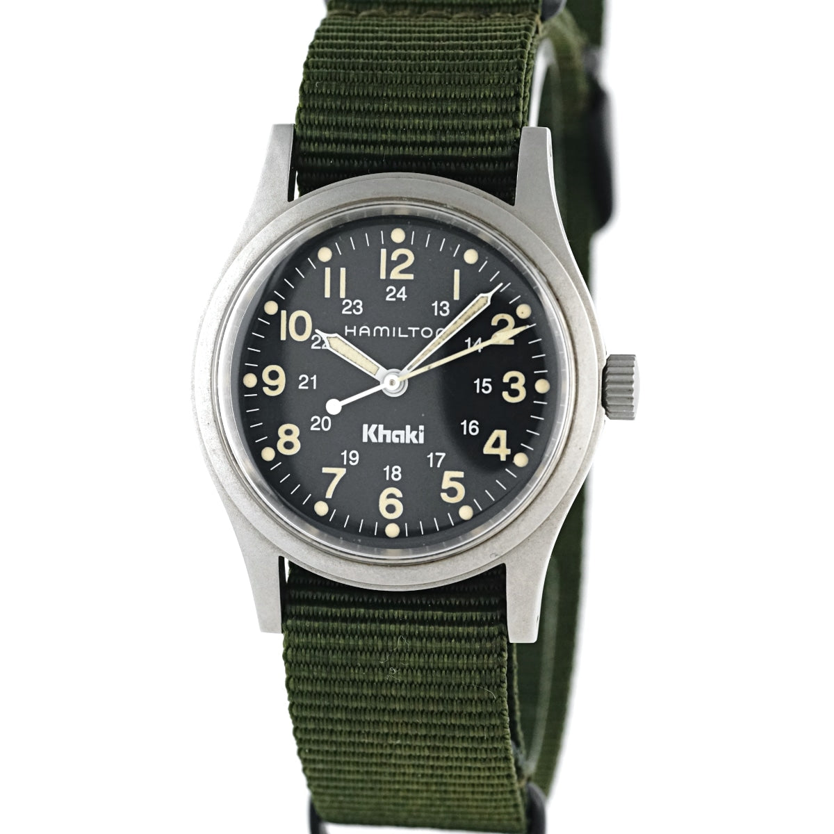 Hamilton Khaki 9415A 33mm Black Dial Cal.2801-2 17 Jewels Manual Winding 1990s USED Hamilton
