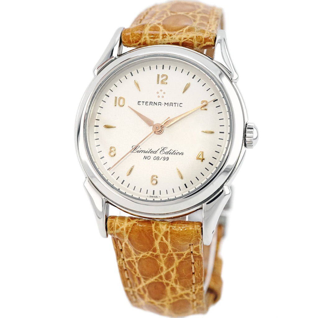 Eterna-Matic Limited Edition 8400.41 Caseback with aftermarket engraving Cal. 2892A2 Automatic 2000s USED
