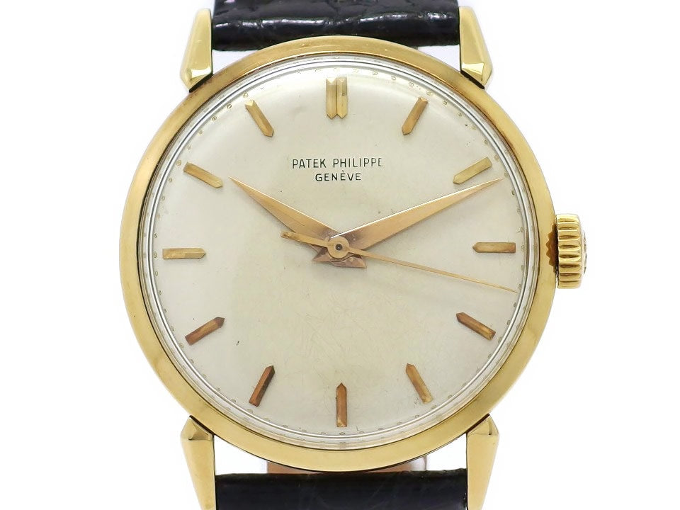 Patek Philippe Calatrava Ref. 1578 18K Yellow Gold with Guarantee and Archives Cal. 27SC Manual Winding Overhauled Made in 1956