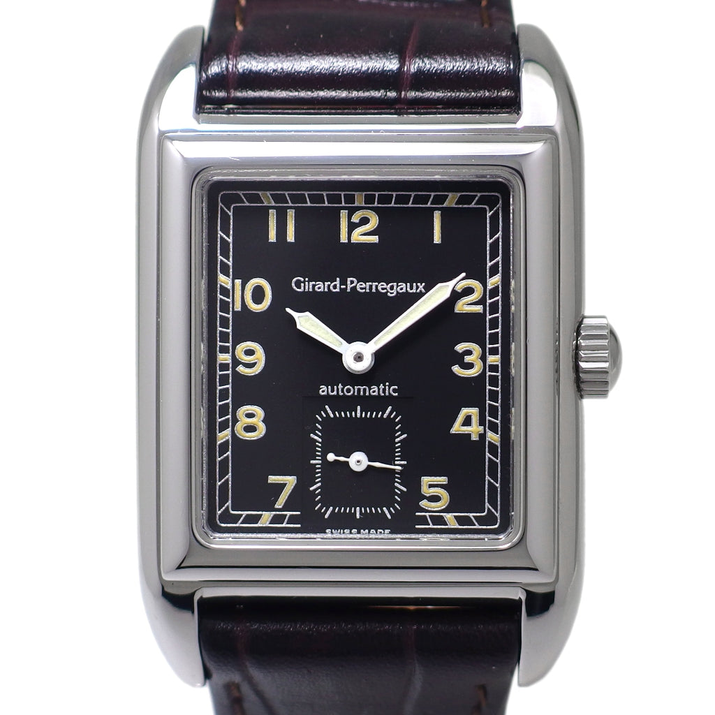 Girard-Perregaux Richeville Ref. 2520, Black Dial, Stainless Steel, Cal. 3000, Automatic, Overhauled, USED Girard-Perregaux