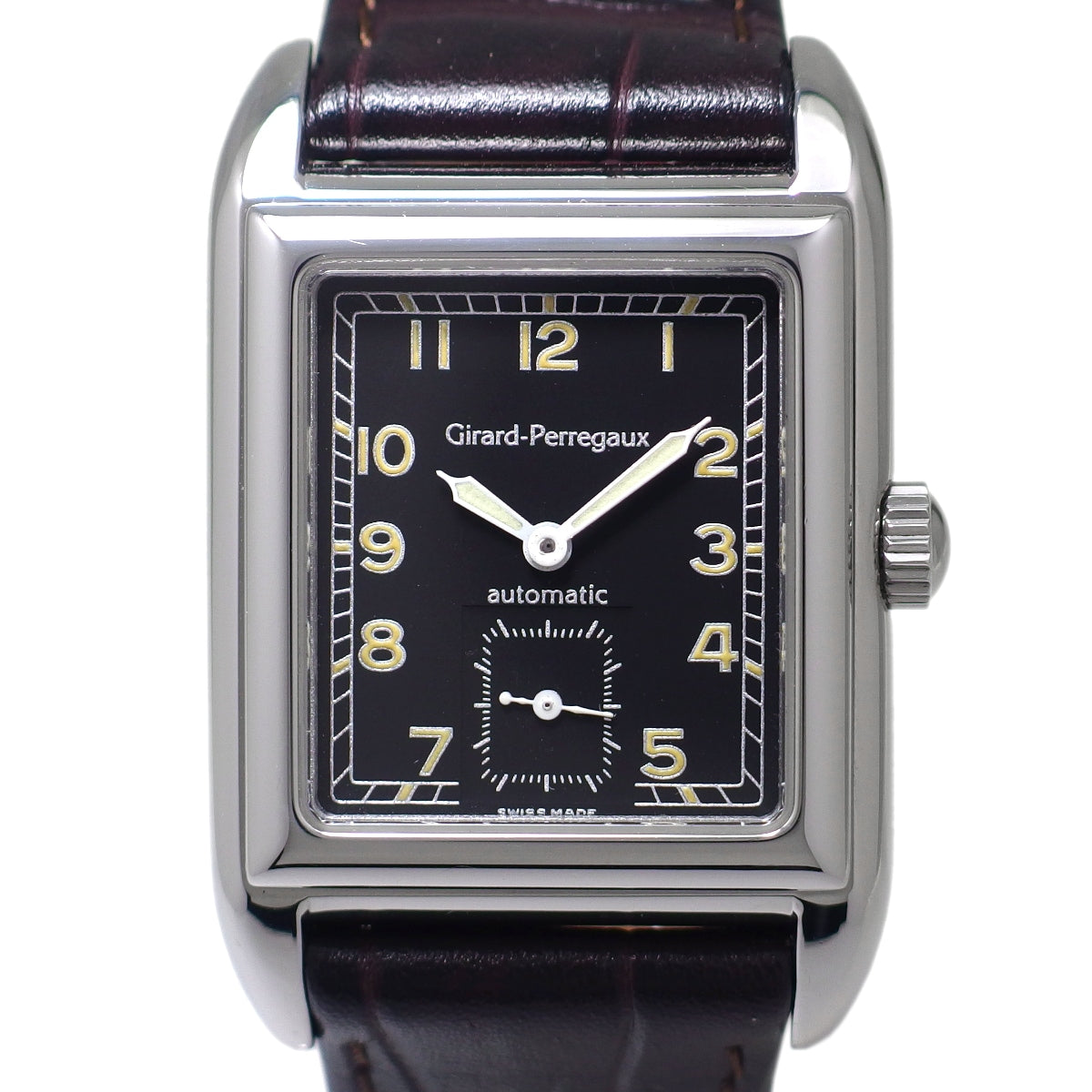 Girard-Perregaux Richeville Ref. 2520, Black Dial, Stainless Steel, Cal. 3000, Automatic, Overhauled, USED Girard-Perregaux