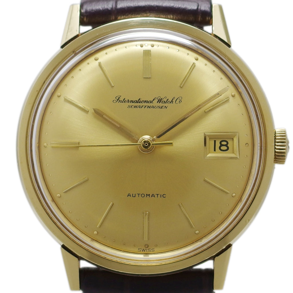 International Watch Co. 18K Solid Gold Ref. 803A Cal. 8541 Automatic, Serviced, Manufactured in 1968