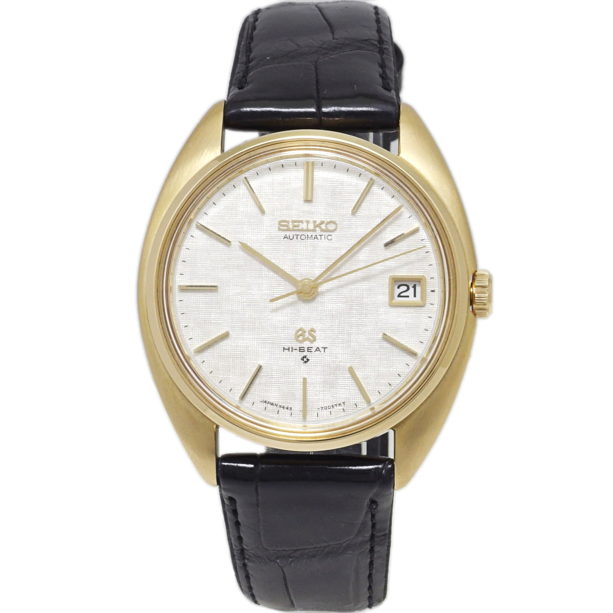 [Rare] Grand Seiko 5645-7005, 18K Solid Gold Case, Original Buckle, Automatic, Serviced, Manufactured in 1971 (Showa 46)