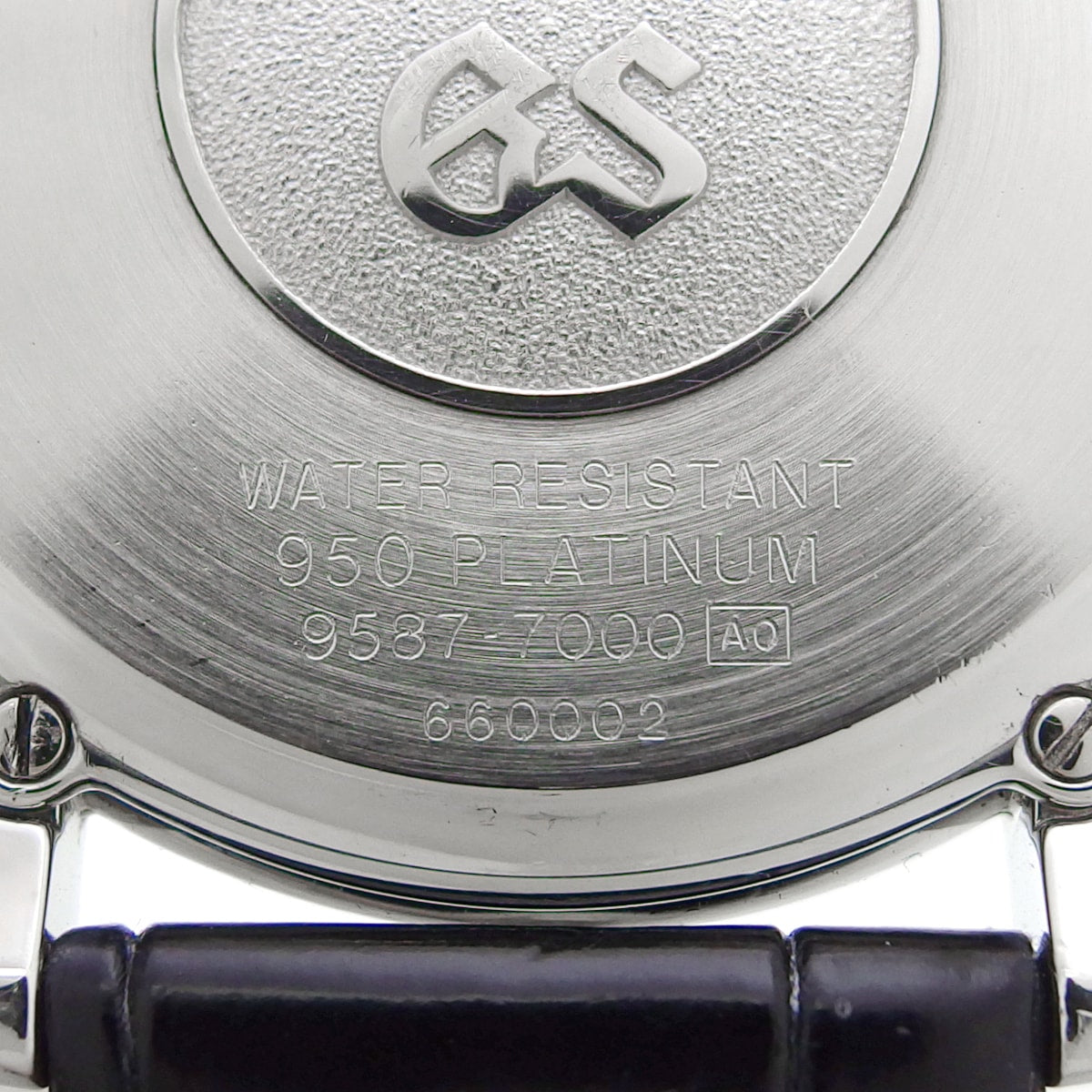 Grand Seiko SBGS005 9587-7000 Platinum Case Pt950 Genuine Platinum Buckle Quartz 1996 USED