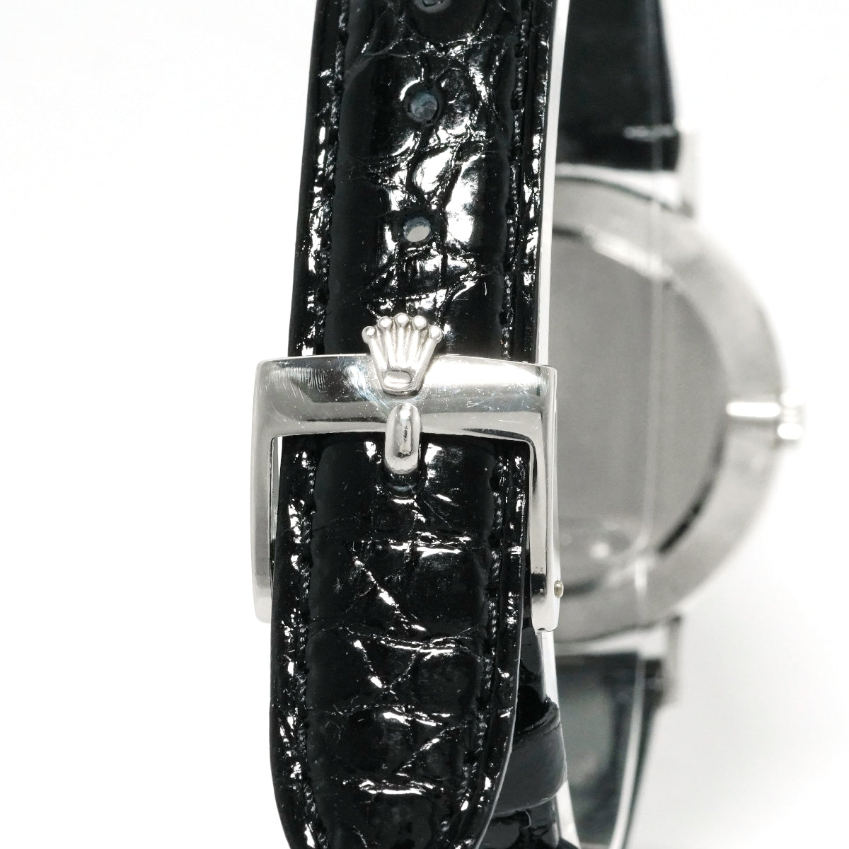 Rolex Cellini Men's Ref.4112 18k White Gold, Original Buckle, Cal.1601 19 Jewels, Manual Wind, Overhauled, Circa 1976